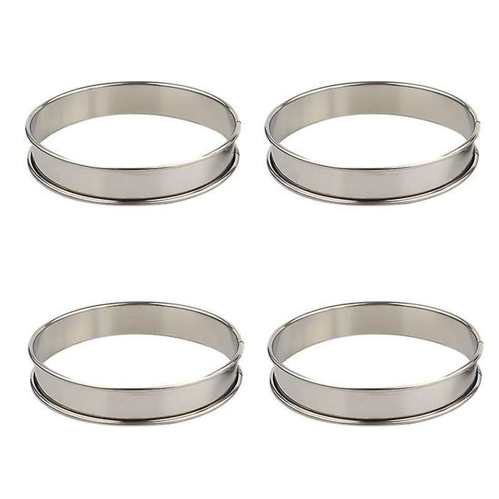 Double Rolled Tart Rings Round Muffin Rings Metal Crumpet Rings Molds
