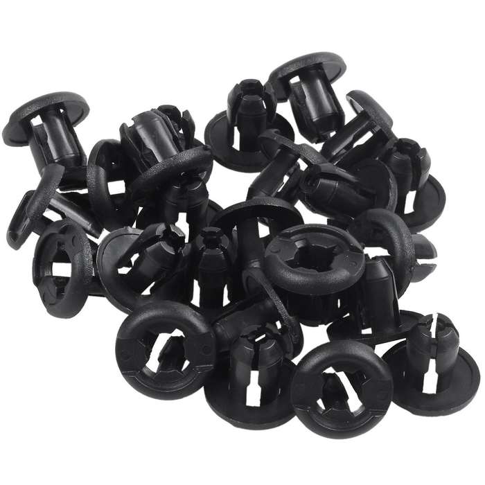 20 Pcs Car White Rivet Door Trim Clips Fastener