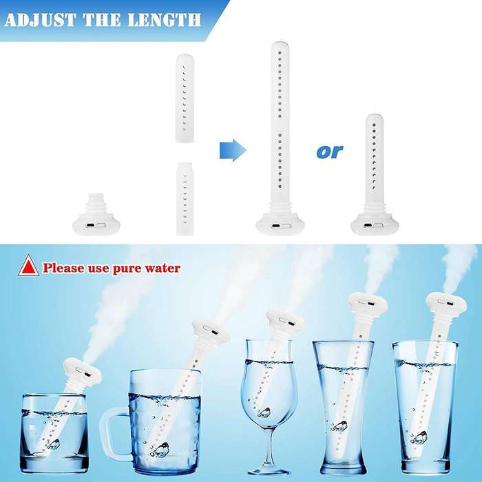 Cool Mist Humidifier Usb without Water Bottle for Hotel Car Home