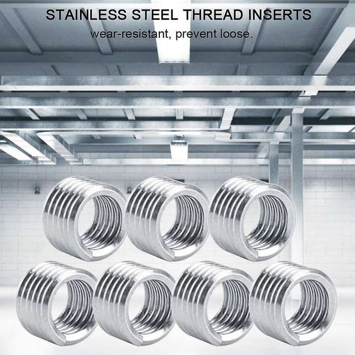 100pcs Wire Insert Thread, M4 Heli Coil Thread Repair Stainless Steel