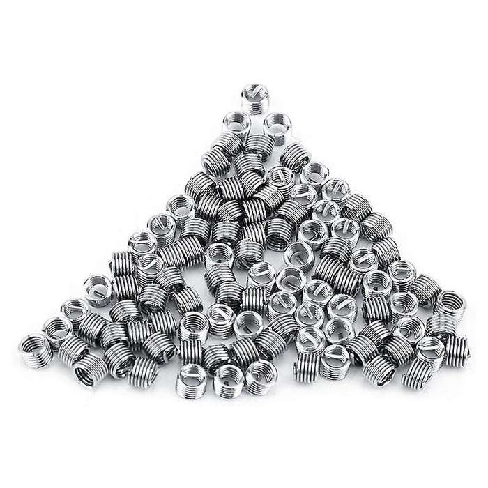 100pcs Wire Insert Thread, M4 Heli Coil Thread Repair Stainless Steel