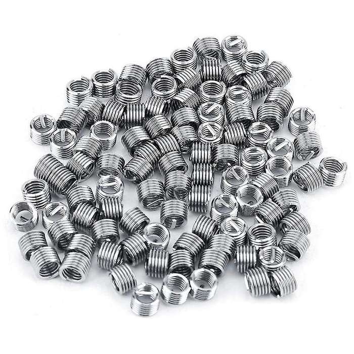 100pcs Wire Insert Thread, M4 Heli Coil Thread Repair Stainless Steel
