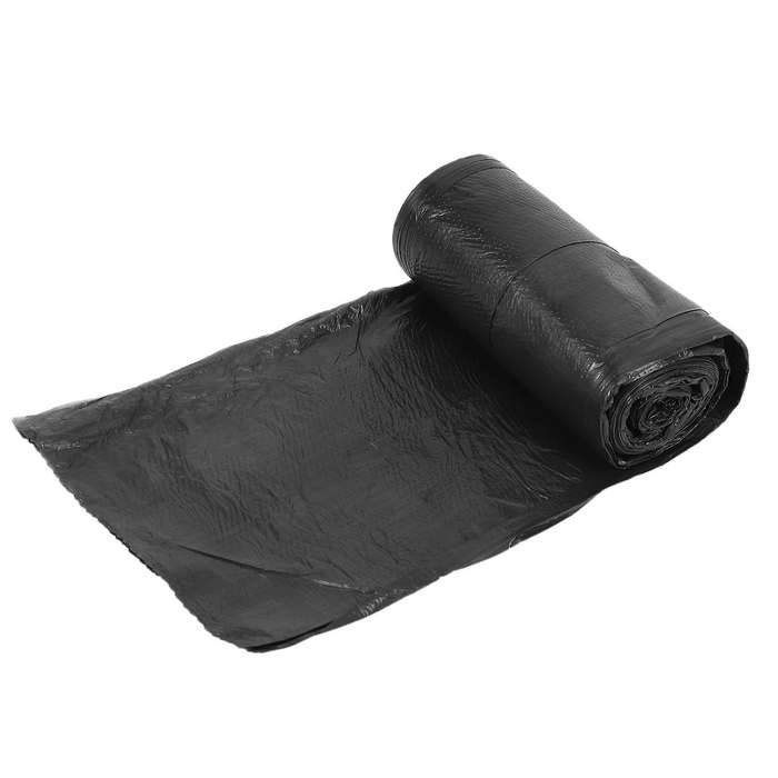 3 Rolls 50 X 46 Cm Garbage Bags Single Color Thick Plastic Bag Black