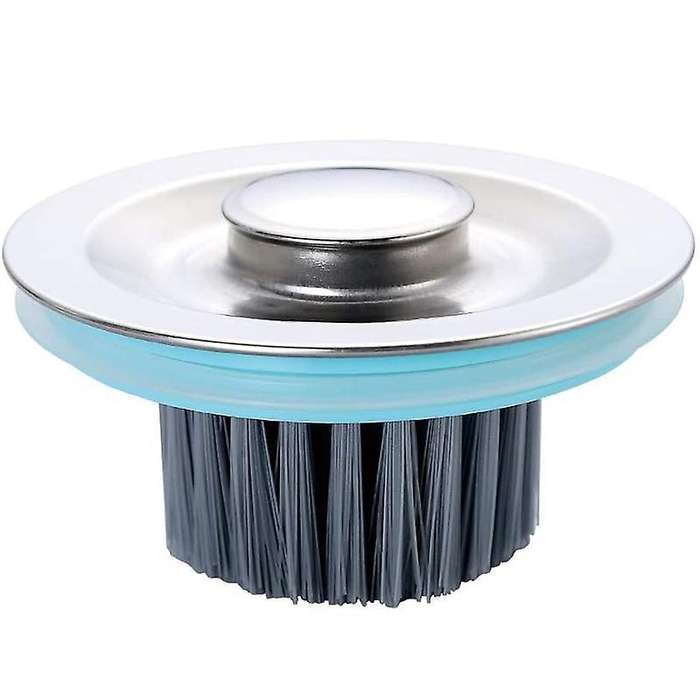 Kitchen Sink Stopper with Brush, Diameter 3.46in for Garbage Disposal