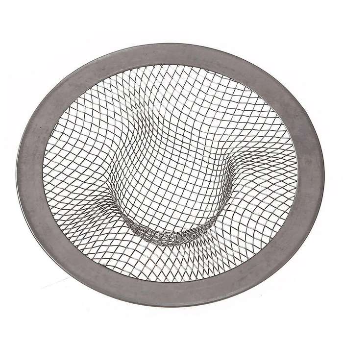 Stainless Steel Drainer Basin Filter Mesh Sink Strainer 7cm Dia 2pcs