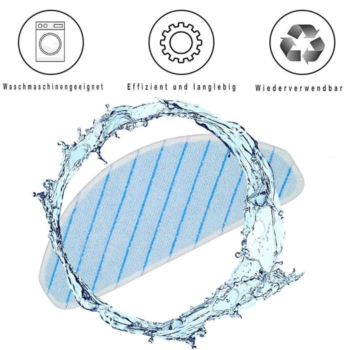 For Ecovacs Deebot T9,t9+ T9 Aivi 7 Pieces Microfibre Cleaning Cloths