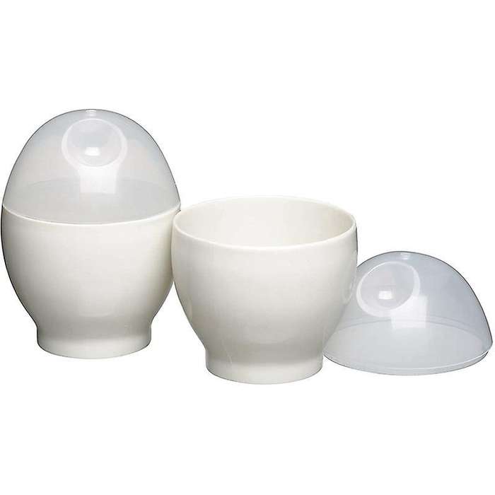 Steamed Egg Cup for Microwave Oven,breakfast Boiled Egg Cup, 2 Pieces