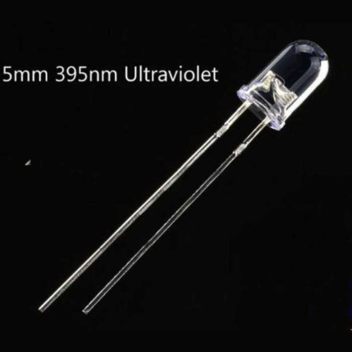 100pcs 5mm Round Purple Uv Led Diode Super Bright Purple Color