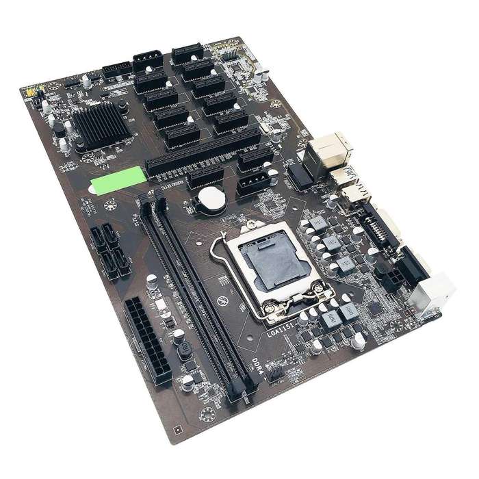 B250 Btc Mining Machine Motherboard 12 Pcie 16x Graphics Card Slot