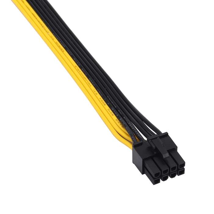 Atx Cpu 8 Pin Male to Dual Pcie 8(6+2) Pin Male Power Adapter Cable