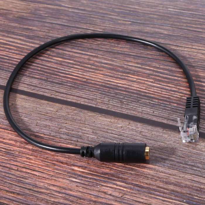 3.5mm Plug Jack to Rj9 for Iphone Headset for Cisco Phone Cable