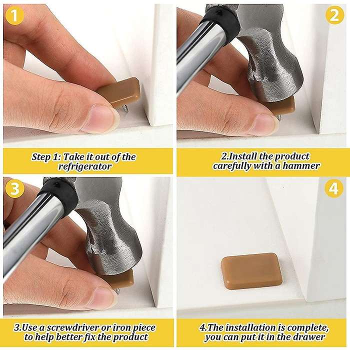 Tack-in Drawer Glides Drawer Track Glide for Repairing Dressers,30pcs