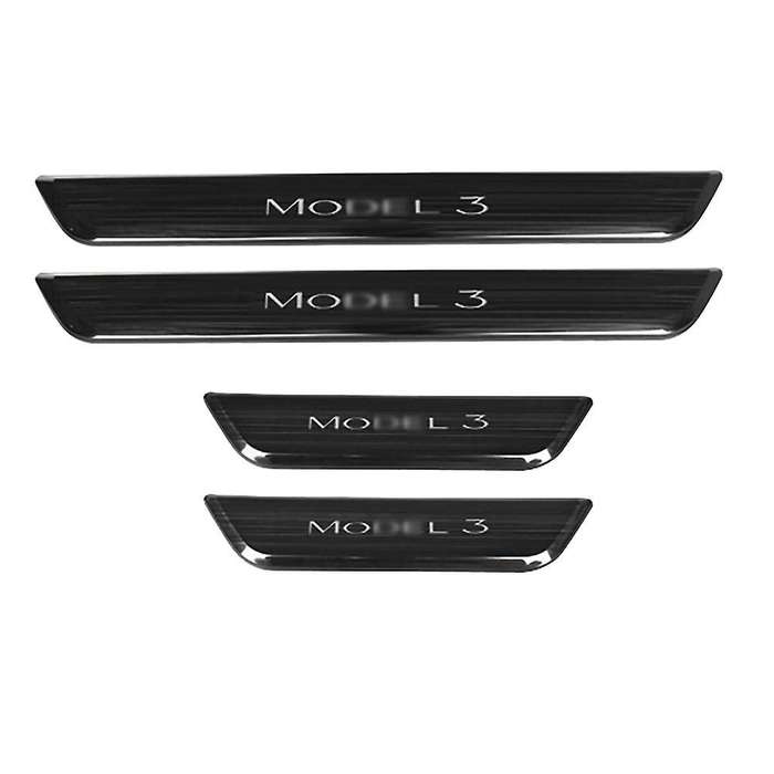 For Tesla Model 3 Auto Accessories Door Sill Protector Black