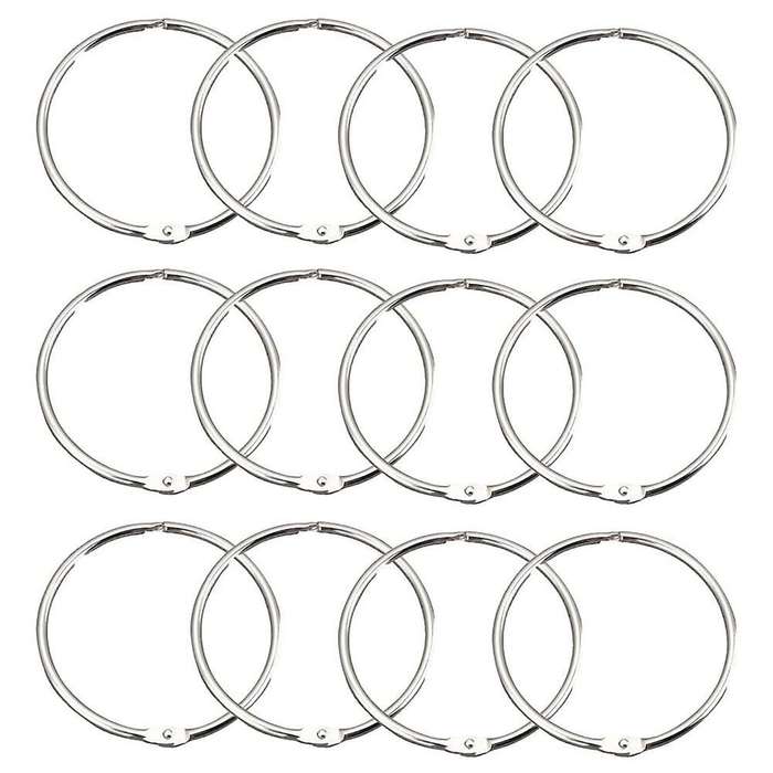 12 Pack Shower Curtain Rings Curtain Hooks Round Drapery Curtain