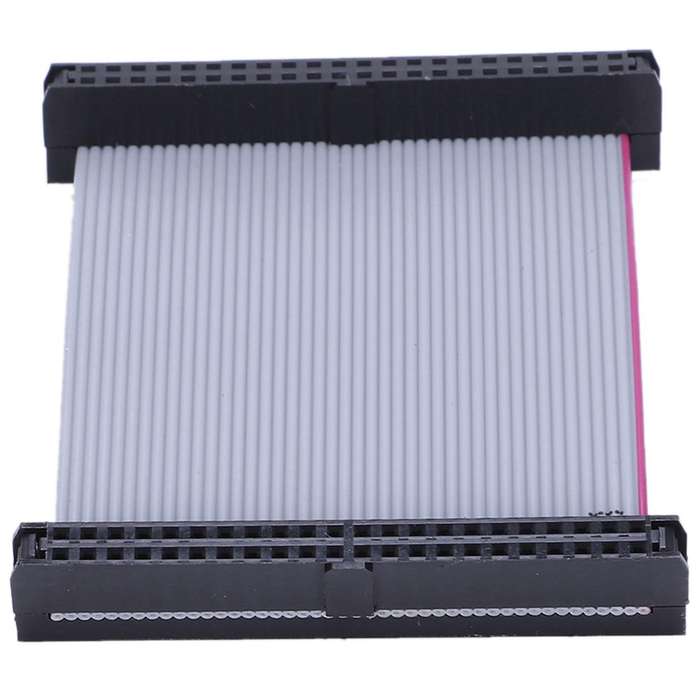 2pcs 2.54mm 40-pin Female to Female Ide Pata Flat Ribbon Cable 20cm