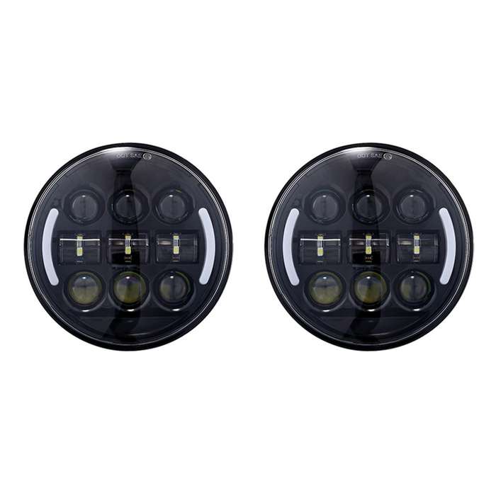 45w 5.75 Inch Motorcycle Headlight Round with Drl Turn Signal Light