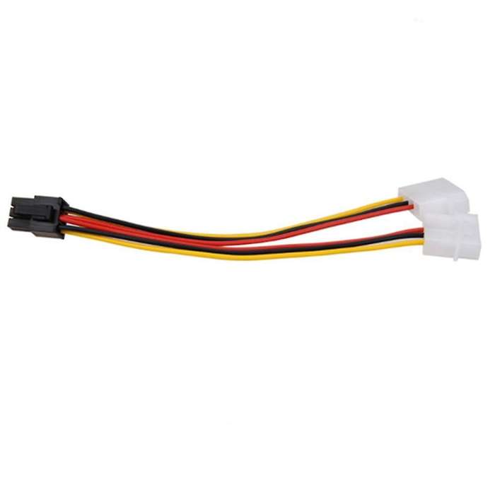 10pcs Molex 4 Pin to Pci-e Pci Express 6 Pin Power Converter Adapter