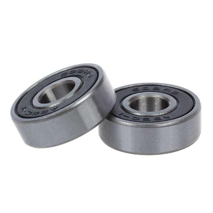 5 Stueck Silber Ton Und Schwarz 608rs 8x22x7mm Schirmrillenkugellager