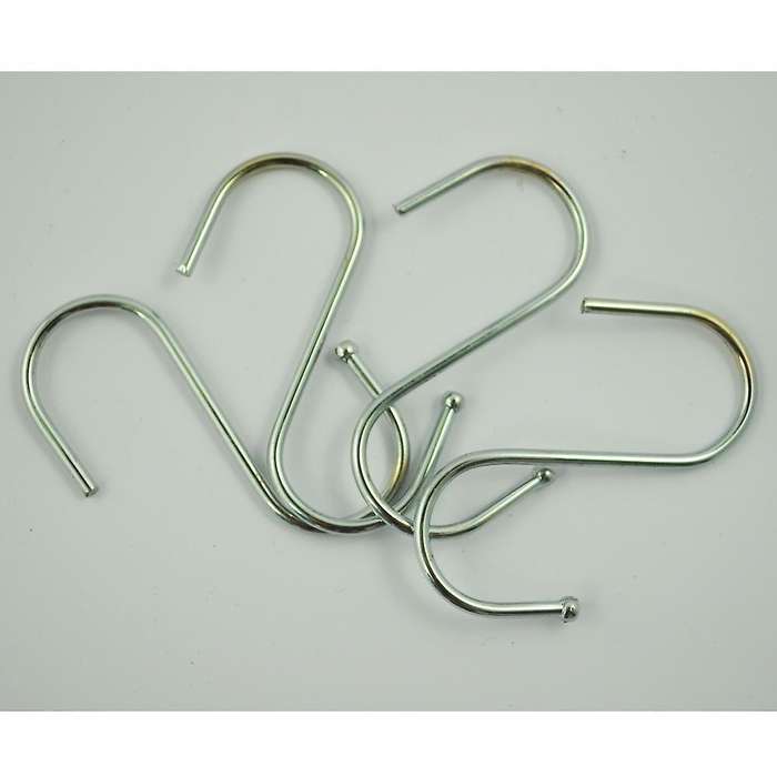 4 Pcs Scarf Apparel Punch Cup Bowl S Shaped Metal Hooks Hangers
