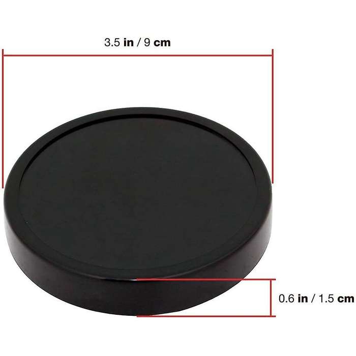 4 Pack Black Plastic Stay Fresh Lid Parts for Magic 250w Blender