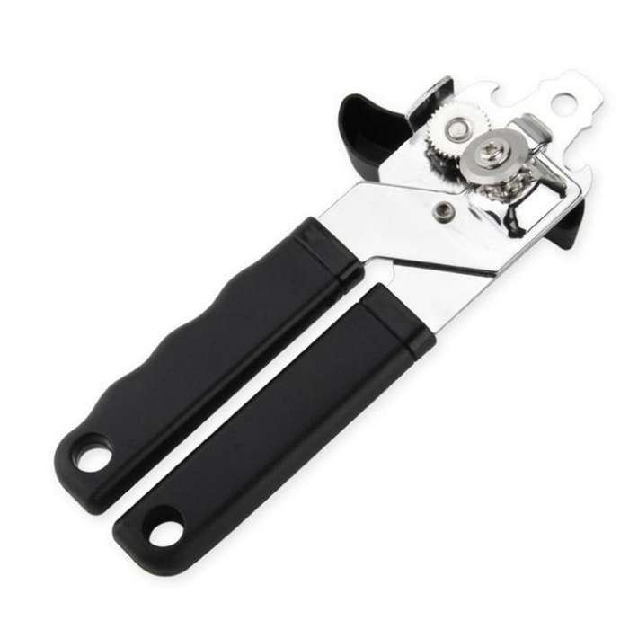 Heavy Duty Iron Tin Can Opener Cutter Comfort Handle Grip Tool