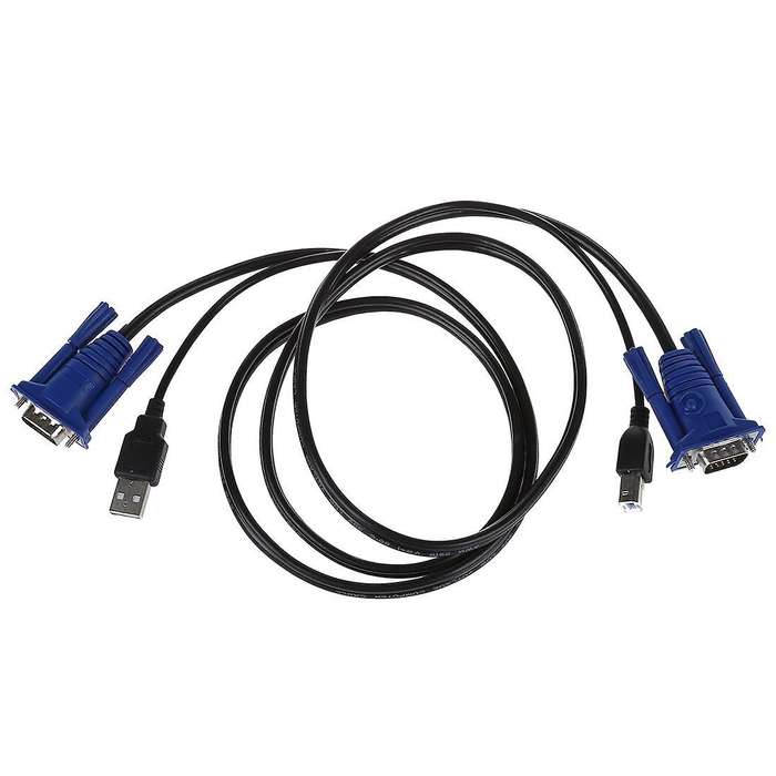 1.4m 15 Pin Vga + Usb Male to Male Vga + Print Cable for Crt Pc