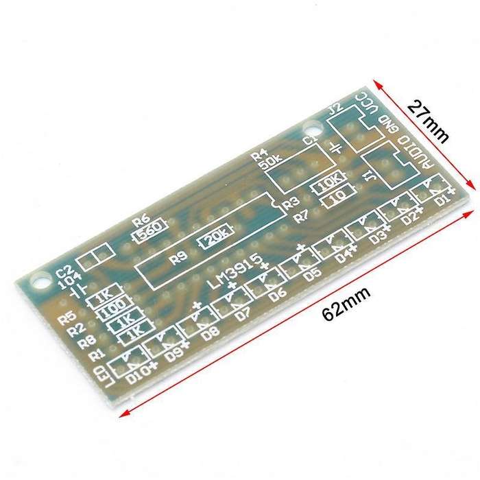 Lm3915 Audio Level Indicator Diy Kit Analyzer Level Indicator Kit