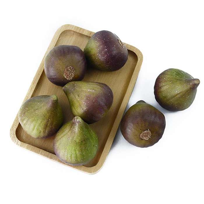 2pcs Artificial Fruit Lifelike Simulated Fig Prop Garden Decoration