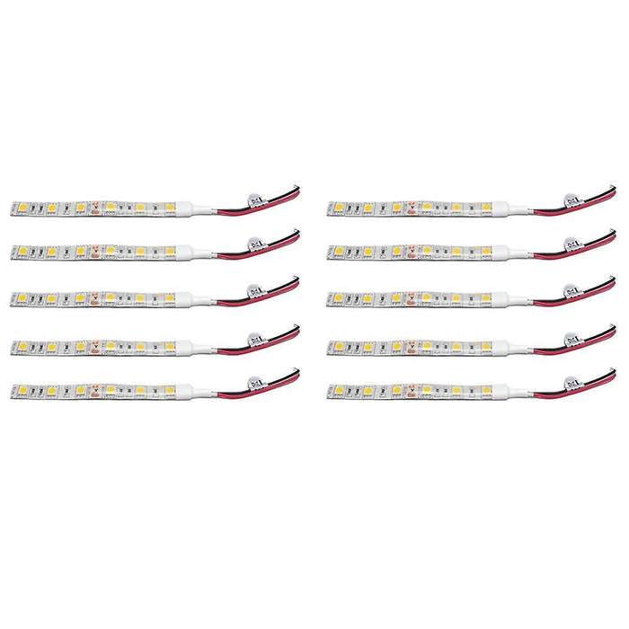 5pcs 10cm Waterproof Warm White 5050 Led Strip Lights Dc 12v Boat Car