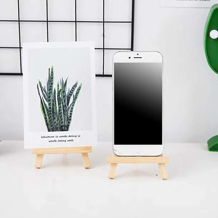 Universal Wooden Desktop Phone Holder Mount Support Tablet for Ipad B