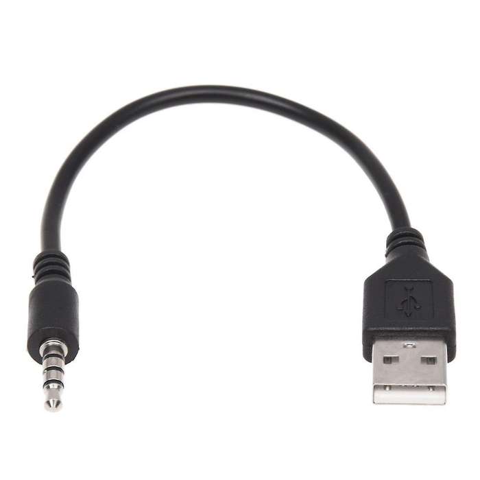 3.5mm Plug Aux Audio Jack to Usb 2.0 Male Charger Cable Adapter Cord