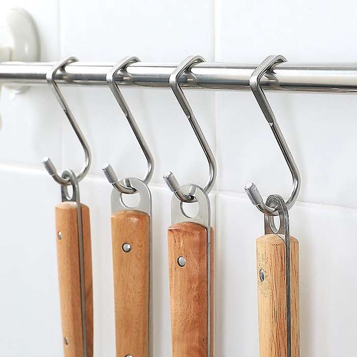 Stainless Steel Perforation-free Cabinet Door Clothes Hook Wall Hook