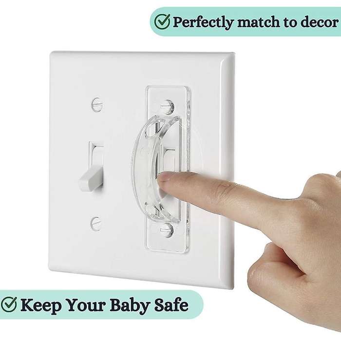 Pack Of 6 Pieces, Transparent Light Switch Protection Cover