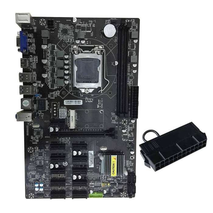 B250 Btc Motherboard with 24pin Power Starter 12 Pci-e Slot Lga1151