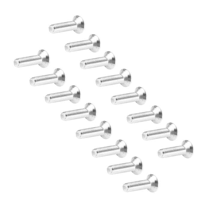 100pcs 304hc Stainless Steel Hex Countersunk Flat Head Screws M3x12mm