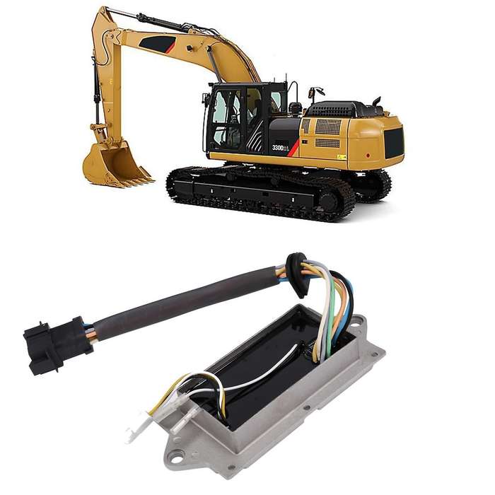 7 Lines Excavator Throttle Motor Drive Module for Excavator E320d