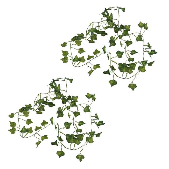 2m 6.6 Feet Artificial Ivy Fake Foliage Leaf Flowers Plants