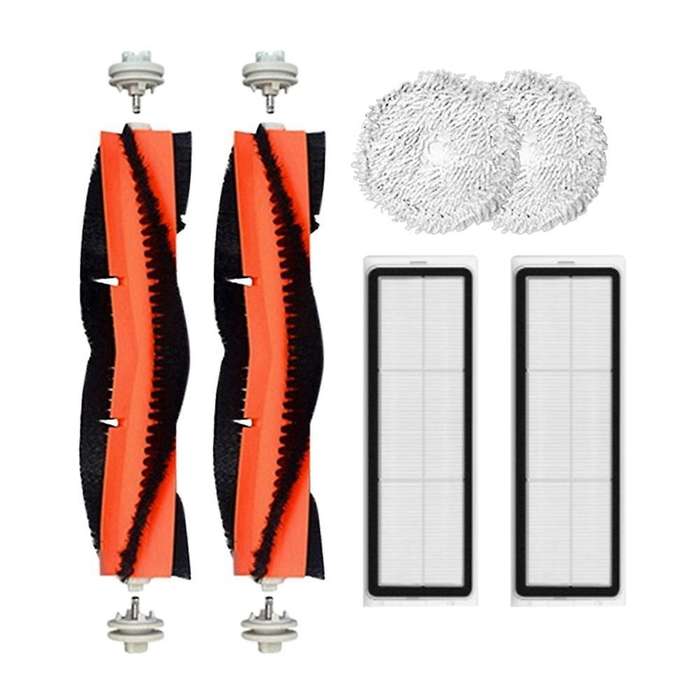 6pcs Main Brush Filter Mop Cloth for Xiaomi Dreame W10 Robot Cleaner