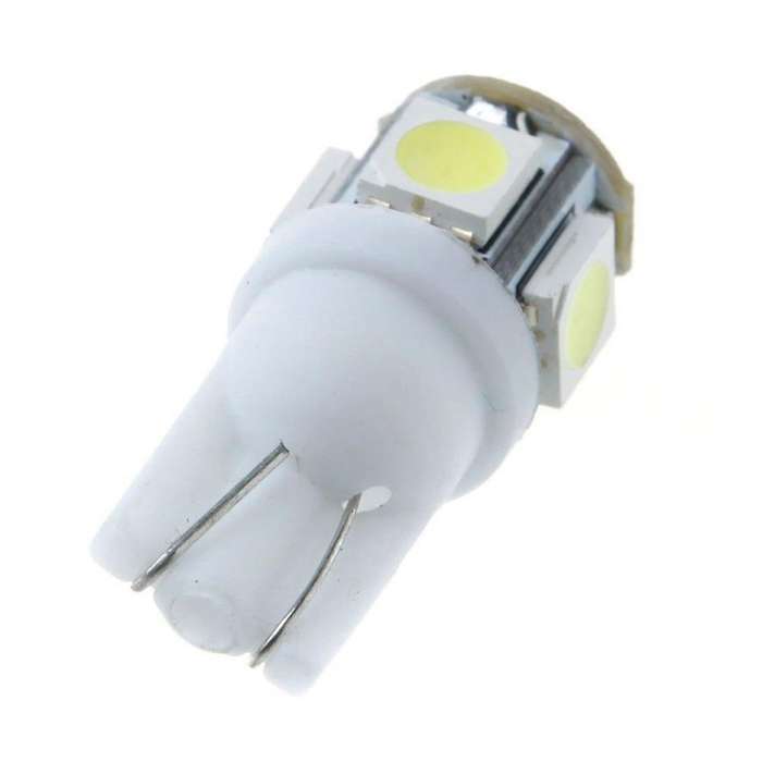 100pcs T10 White 168 194 501 W5w 5 Smd Led Car Side Wedge Light Bulb