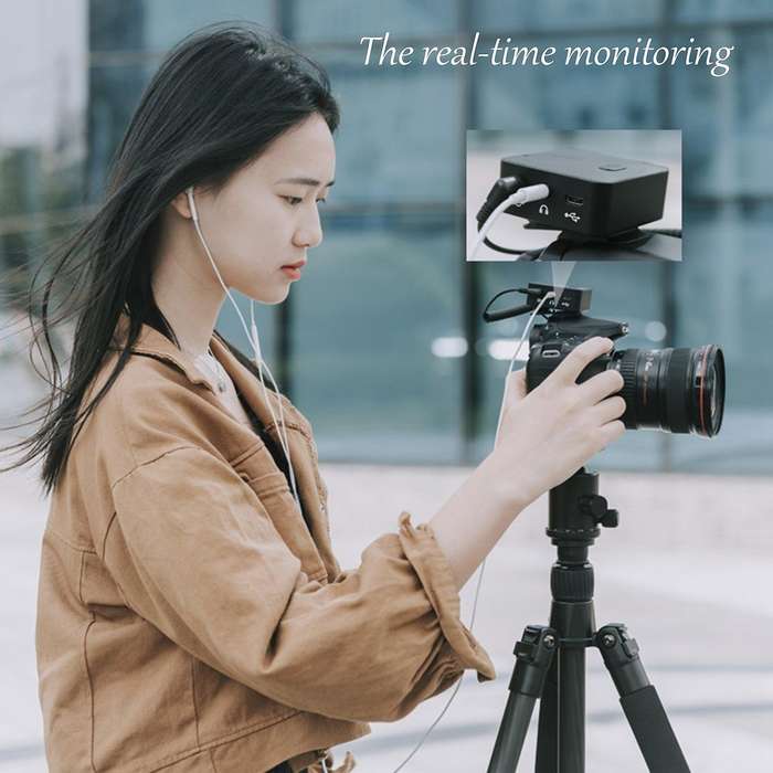 Portable Lavalier Interview Recording Wireless Microphone
