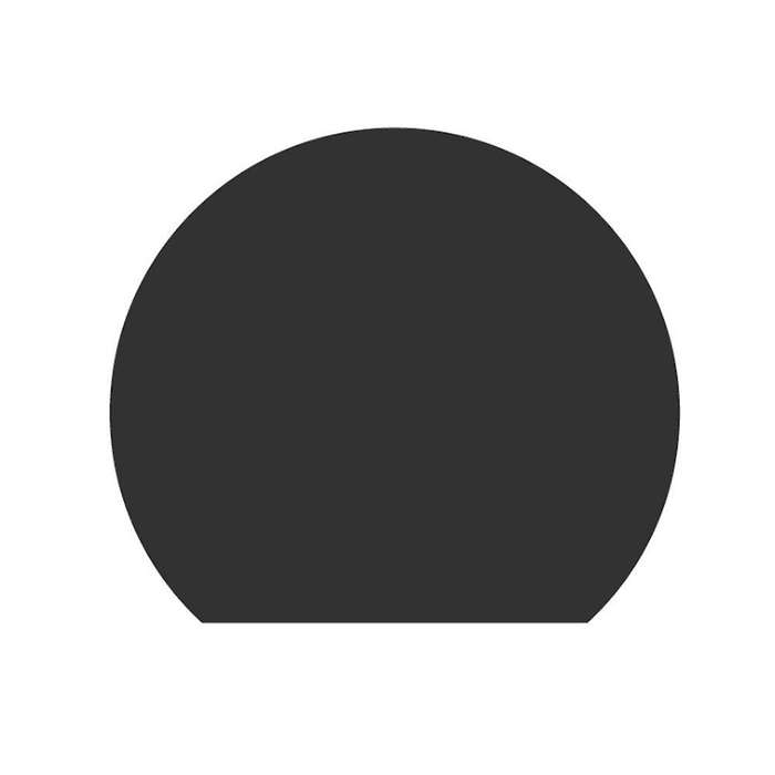 Round Insulated Baking Placemat Student Western Placemat Black