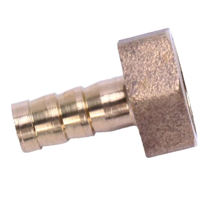 Gold 10mm Hose Barb 1/2" Npt Female Thread Straight Connector