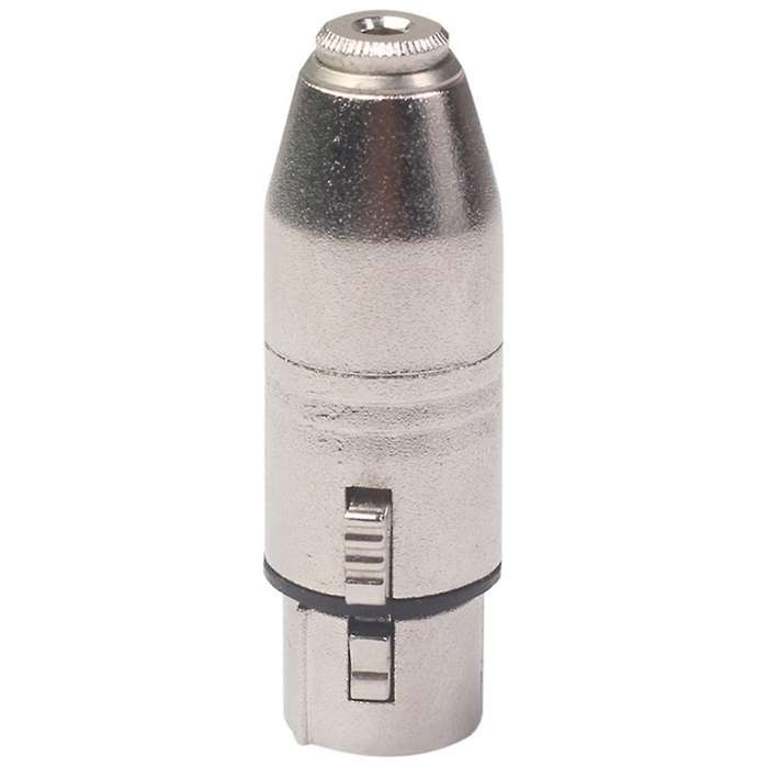 3.5mm Female Head to Big Three-core Balanced Microphone Audio Adapter