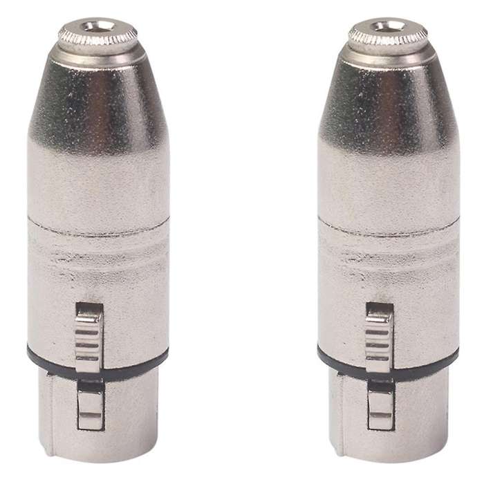 3.5mm Female Head to Big Three-core Balanced Microphone Audio Adapter