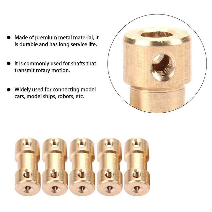 5 Pcs Motor Coupling Connector Sleeve Transfer Joint Adapter