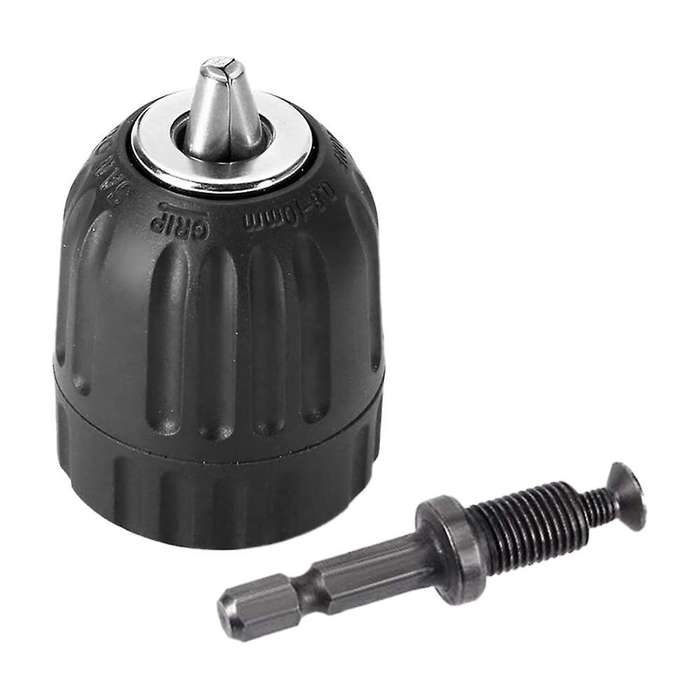 2 Pieces Of Hand-tight Chuck Set 13mm with Adapter Hardware Tools