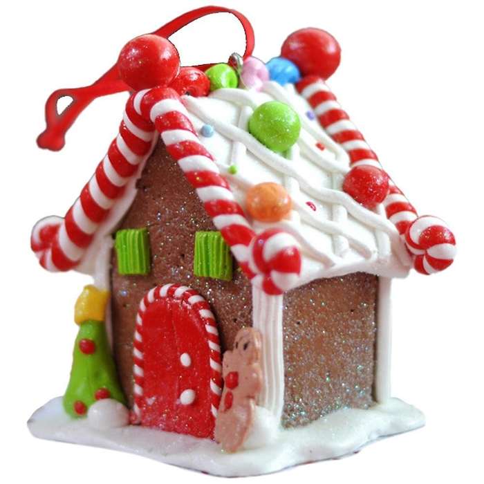 Soft Clay Decoration Ornaments Christmas Window Scene Layout Props C