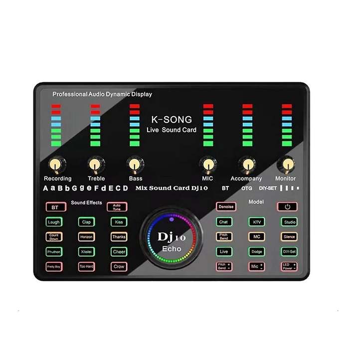Bm800 Microphone Bluetooth Wireless Karaoke with Live(black)