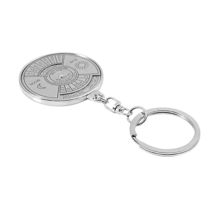 Perpetual Calendar Keyring Keychain Unique Metal Key Chain Ring