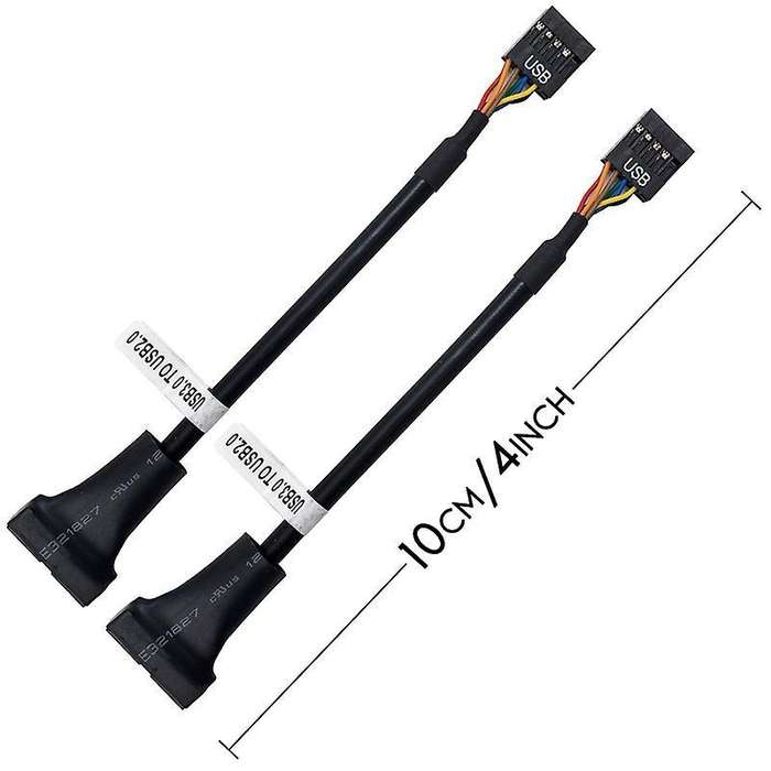 2 Pcs Motherboard Adapter Cable,19 Pin Usb3.0 to 9 Pin Usb2.0 Female